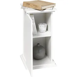 FMD Beistelltisch mit Tür 57,4 cm Weiß