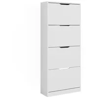 Vicco Schuhkipper Weiß, Holzwerkstoff, 59x137x22 cm Garderobe, Schuhaufbewahrung, Schuhkipper