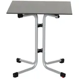 Siena Garden Sola Klapptisch 65 x 65 x 71 cm grau/silber