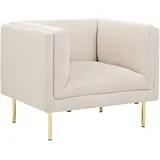 Beliani Sessel Moen Stoff 72 x 71 x 70 cm Beige
