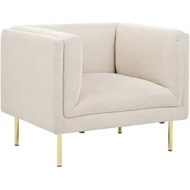 Beliani Sessel Moen Stoff 72 x 71 x 70 cm Beige