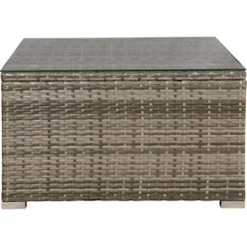 Juskys Nassau Lounge-Set beige-grau/dunkelgrau