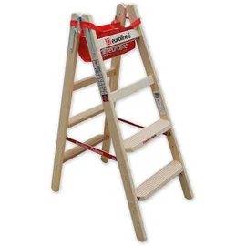 Euroline Holz Comfort-Stufenstehleiter 4 Stufen