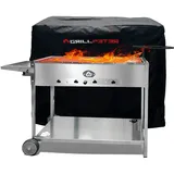 Grillpeter Mangal Batyr Deluxe Edelstahl mit Abdeckhaube
