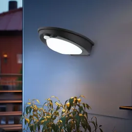 GLOBO Außenleuchte Solarleuchte Wandleuchte LED Sensor IP54 Bewegungsmelder Schwarz