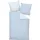 JANINE Modernclassic Unifarben Blau 135 x 200 cm + 80 x 80 cm
