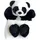 Histoire d'Ours Doudou et Compagnie Ho2595 Douce Marionette (Panda)
