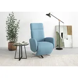 sit&more TV-Sessel Grenoble blau 71 x 110 x 82 cm elektrisch mit Kopfteilverstellung