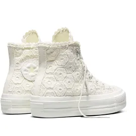Converse Chuck Taylor All Star Lift Platform Crochet Damen Weiß 40