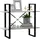 vidaXL Bücherregal 2 Fächer 80 x 30 x 70 cm Betongrau
