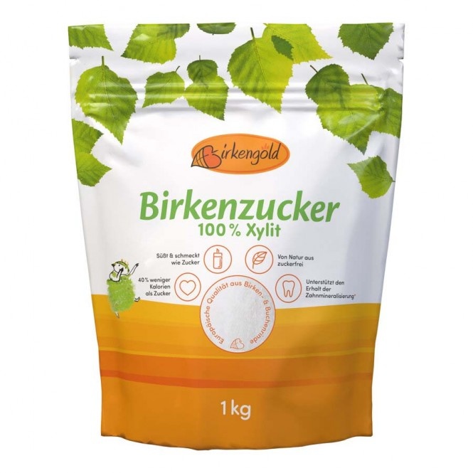 Birkengold Xylit aus Birken im Beutel 1kg