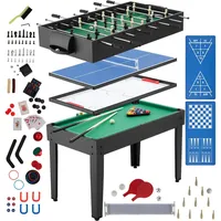 Tectake tectake® Multifunktionaler Spieltisch 15in1, strapazierfähiges MDF, 125 x 123 x 83 cm