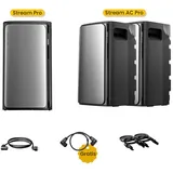 Ecoflow Balkonkraftwerk ECOFLOW STREAM Pro 1,92kWh All in One Speicher mit AC Pro, (1 x/2 x/3 x ECOFLOW STREAM AC Pro 1,92kWh Speicher (optional), 2300W Solareingang, 2300W Dual AC-Anschlüsse