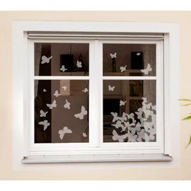 KOMAR Fenstersticker Schmetterlinge 31 cm x 31 cm