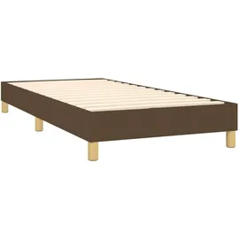 vidaXL Boxspringbett 100 x 200 cm Dunkelbraun