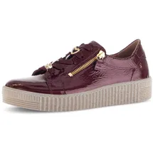 Gabor Damen, Low-Top Sneaker, Frauen Halbschuhe,Best Fitting,Turnschuhe,Laufschuhe,Freizeit,sportlich,straßenschuhe,Bordo (Gold),38 EU / 5 UK