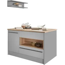 Stella Trading Kochinsel Denver 145 x 90 x 90 cm Grau