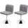 MCW Esszimmerstuhl Cadiz Stoff hellgrau 2er Set