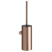 Keuco Moll Toilettenbürstengarnitur 12769290101 mit Metallgehäuse, Bürste mit Deckel,