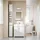 SoBuy BZR34 Hochschrank 20 x 20 x 180 cm Weiß/Natur Holzwerkstoff