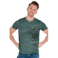 MarJo Trachtenshirt Trachtenshirt Herren - ELTON - pinie S