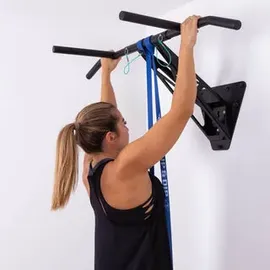 PULLUP & DIP Klimmzugstange und Dip Stange Schwarz