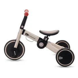 Kinderkraft 4TRIKE Dreirad 3 in 1, Leicht Rutscher, Laufrad, Zusammenklappbar, ergonomische Sattel, ab 12 Monat bis 5 Jahre, Grau, 69