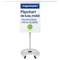 Magnetoplan Flipchart mobil 73 x 100 cm Grau/Weiß