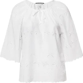 QS Bluse mit Lochspitzen-Details Weiß 48