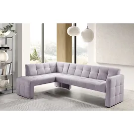 exxpo - sofa fashion Essbank EXXPO - SOFA FASHION "Barista, bequem und elegant, hohe Bodenfreiheit", rosa (powder rose), B:245cm H:83cm T:159cm, Sitzbänke, Essbank, Eckbank Barista bequem und elegant, hochwertige Detailverarbeitung