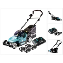 Makita DLM382PT4 4 x 5,0 Ah + Doppelladegerät