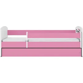 raumhirsch furniture Kinderbett Panda 80 x 180 cm Holzwerkstoff rosa
