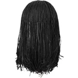 Dinntty Geflochtene Perücke Für Schwarze Frauen, Afrikanische Perücke, Kurze Dreadlock-perücke, Häkelperücken, Afro-Twist-zöpfe Haarknallen, Locs Für Frauen