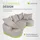 Juskys Eckcouch Samt 4-Sitzer Beige