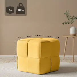 CLP Sitzhocker Cord Forinta gelb