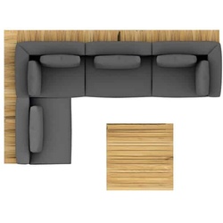solpuri Set Plateau Arrangement E - inkl. Kissen, Farbe im unteren Bereich wählbar
