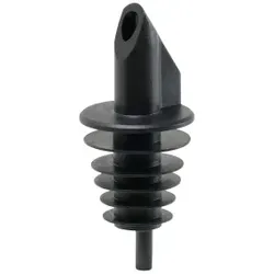 Billy Universal-Ausgießer, Flaschenausgießer aus Kunststoff für das genaue Dosieren von Spirituosen, 1 Packung = 12 Stück, schwarz
