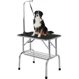 MaxxPet Trimmtisch für Hunde - Pflegetisch für Hund und Katze mit verstellbarem Arm - Dog Grooming Table - Hunde Badetisch - Schertisch auch für Hundefriseur - Frisiertisch Hund - 120x60x170 cm