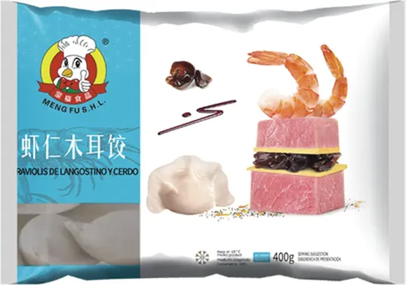 MENGFU Garnelen- und Schweinefleisch-Teigtaschen 400 g
