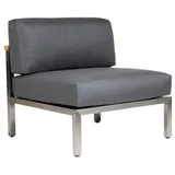 Diamond Garden Gomera Lounge Mittelmodul grau/silber