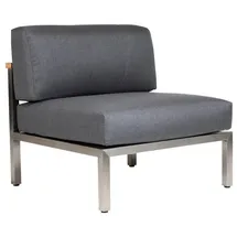 Diamond Garden Gomera Lounge Mittelmodul grau/silber