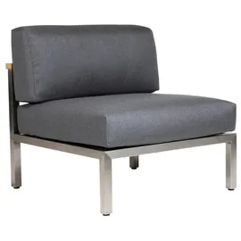 Diamond Garden Gomera Lounge Mittelmodul grau/silber