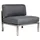 Diamond Garden Gomera Lounge Mittelmodul grau/silber