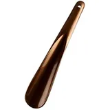 19,3 cm leichter Kunststoff-Schuhlöffel, Reise-Schuhlöffel mit Loch zum Aufhängen, Schuhlöffel, langer Griff, Schuhlöffel, leicht zu rutschen, Braun