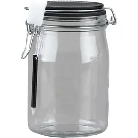 Siena Garden Drahtbügel-glas 'cucinare' 1,0 l mit Stift & Schwamm