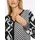 Heine Druckbluse ecru/schwarz 42