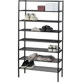 Woood Ferro 85 x 160 x 35 cm 7 Fächer schwarz