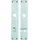 HOPPE Langschildgarnitur London Aluminium grau 202SP