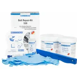 WEICON Belt Repair-Kit, Polyurea Reparatur- und Beschichtungsmasse für Oberflächen aus Gummi, Arbeitspackung, 0,55 kg