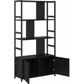 vidaXL Bücherregal 80 x 30 x 155,5 cm Schwarz